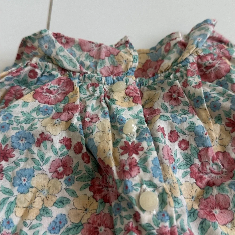 Ralph Lauren Kids Floral Ruffle Blouse 12m delicate dainty liberty print